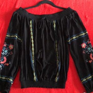 Xhilaration Embroidered Blouse.